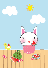 Cute rabbit theme v.7