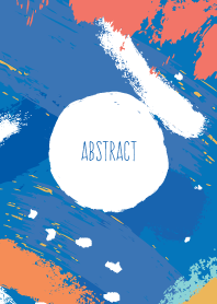 Abstract Painted Navy Blue