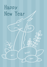 Year of the Dragon and flowers.