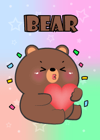 Cute Bear Love Pastel Theme