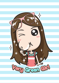 Very Grean girl Blue