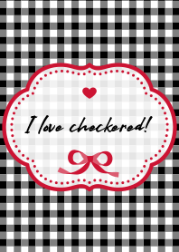 I love checkered! red