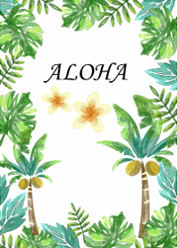 水彩画ハッピー☆サマー・シンプルフレーム