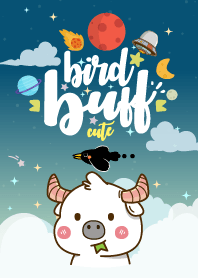 buffalo and Friend Navy Pastel