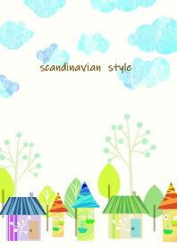 可愛い北欧の家並み