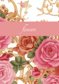 The scent of roses on light pink