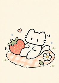 小貓與草莓