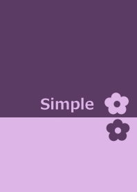 紫色と花
