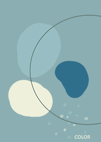 สีน้ำพาสเทล สีน้ำเงิน