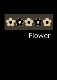 Simple flower and black 3 from japan