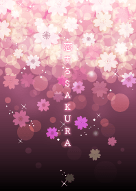 The cherry tree fall in love Gold pink J