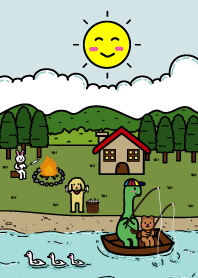 Happy animal family.1