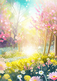 優美な春の風景の着せかえ(Spring-765)