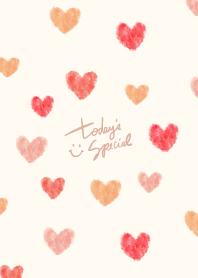 Simple watercolor heart9 from Japan