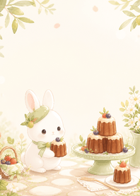 Olive White Rabbit Berry Canele