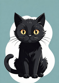 Super Cute Black Cat zLjct