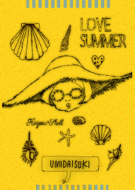 Love Summer! Love ocean! (Yellow)