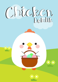 Cute White Chicken Duk Dik Theme (jp)