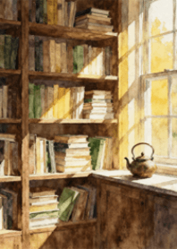 Japanese Bookstore Afternoon