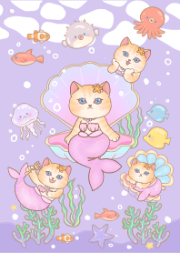 Ginger Cat mermaid 1
