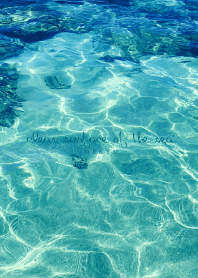 clean surface of the sea 25 -BLUE-