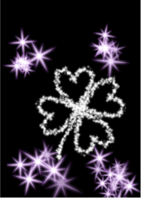 lucky Clover Black purple