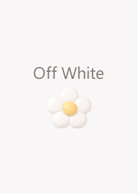 Puffy White Flower 6 | Off White