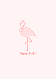 Baby pink Hawaiian Flamingo