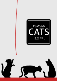 Playing Cats -RED-