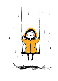 Happy Magic of Yellow Raincoat