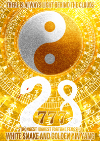 White snake and golden yin yang 7