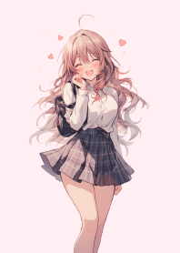 笑顔の女子高生