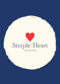 Simple Heart Navy -MEKYM-