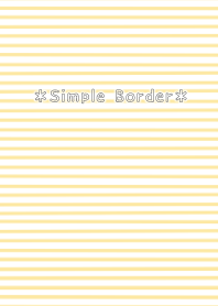 シンプル ボーダー オレンジ