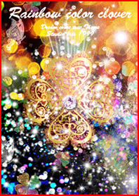 Rainbow color clover2