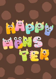 快樂毛毛怪物_棕