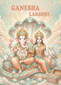 Ganesha, Lakshmi, wealth, rich. 7JP
