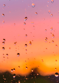 After the rain, the window at dusk Vol.1