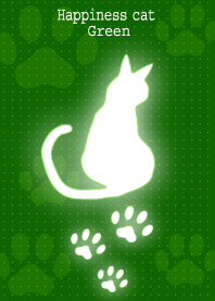 Happiness cat green