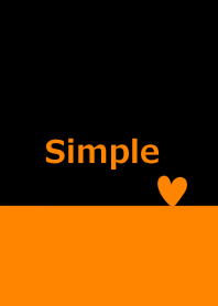 Two tone color and orange heart from J