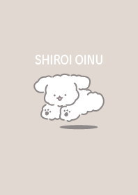 Kawaii white dogs