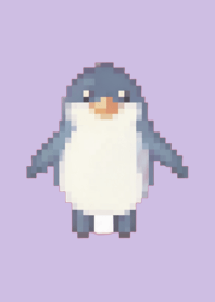 ペンギンのドット絵のきせかえ Purple 04