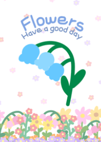 blooming flowers v.blue