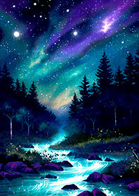 Beautiful starry night view#2909