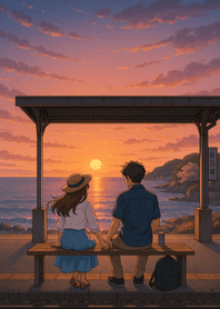 Sunset Station Ocean Harmony