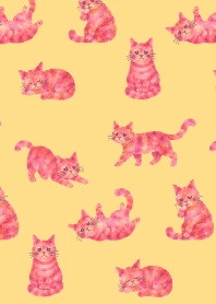 A depressed cat04 brown & yellow JP