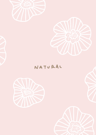 Dull color white line flowers28 Japan