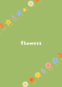 Flowers a la carte03 moss green