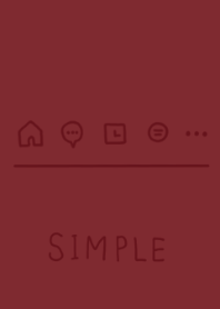 SIMPLE - BROWN RED