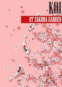 Koi in Sakura Garden